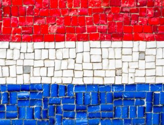 Flag of Netherland mosaic